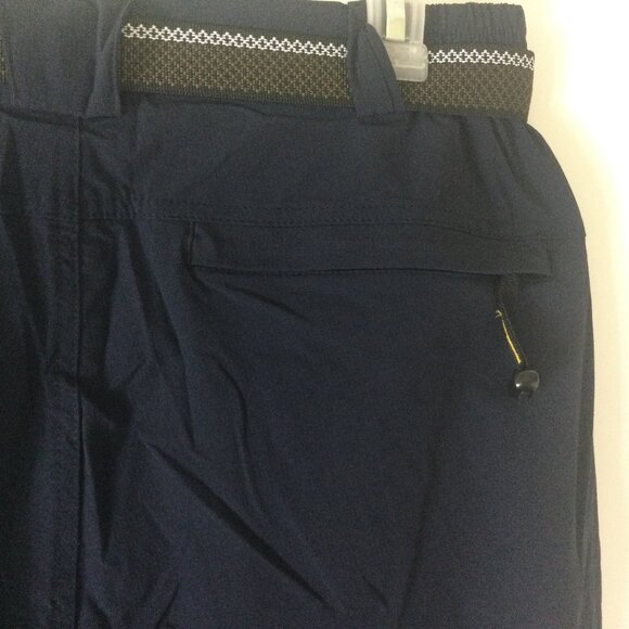 NWT Sikaini Pants Mens Small Black UPF50+ Belt Front & Rear Zipper Pockets - Picture 7 of 11